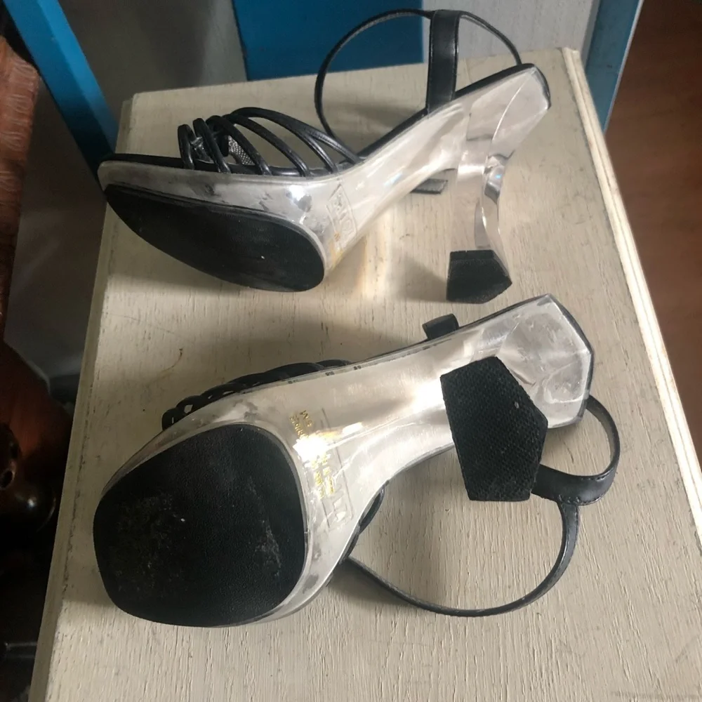 Vintage Lucite Platform Sandals